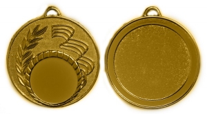 Медаль с  триколором без эмали М-50-04