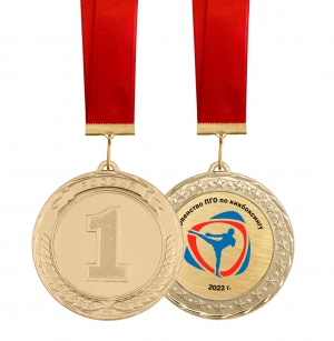 Медаль -  для награждения футболистов с лентой и вкладышем